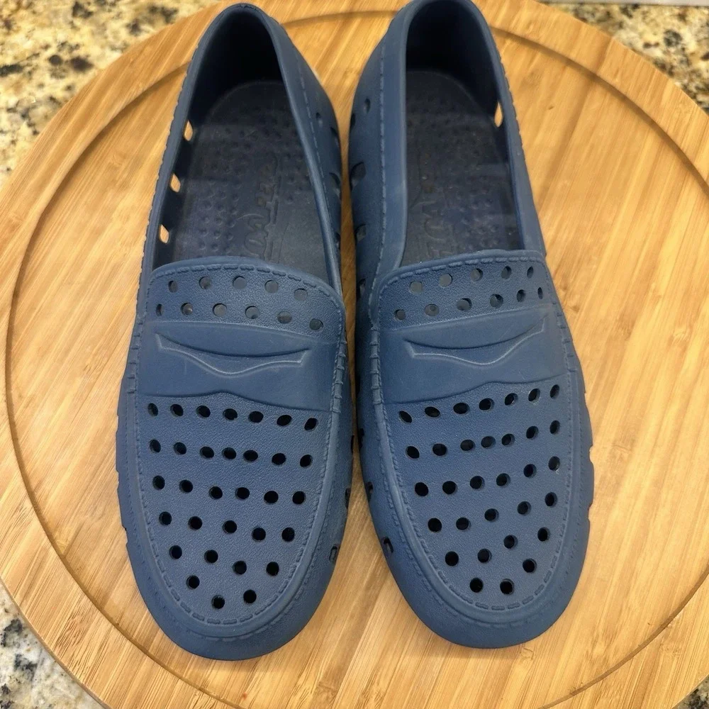 Floafers Prodigy Driver Kids Size 3 Blue Slip On Loafers Shoes Waterproof Preppy
